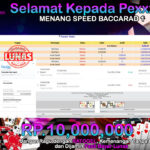 BUKTI JACKPOT SPEED BACCARAT 1 TERPERCAYA DI INDONESIA TGL 29-07-2024